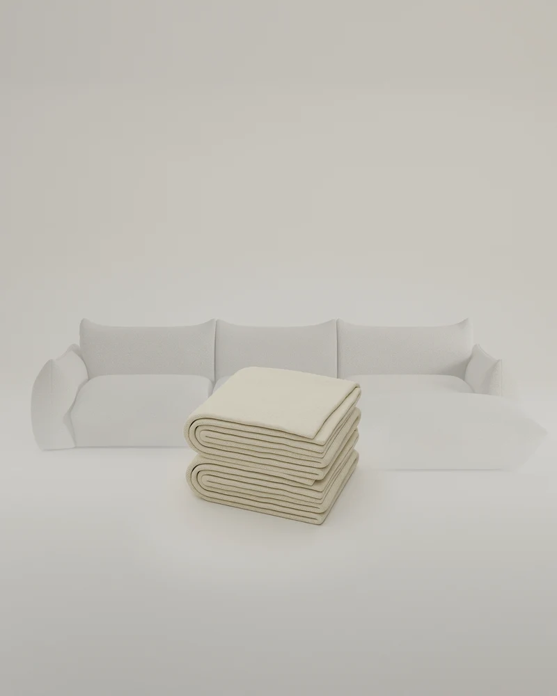 Stoffbezug - Modulares Sofa Luma L 4-Sitzer mit Schlaffunktion