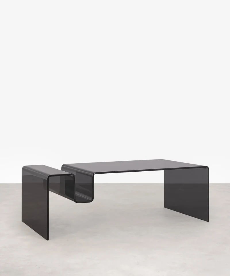 Mesa de Centro Rectangular de Cristal Templado Harbor (120x60 cm)