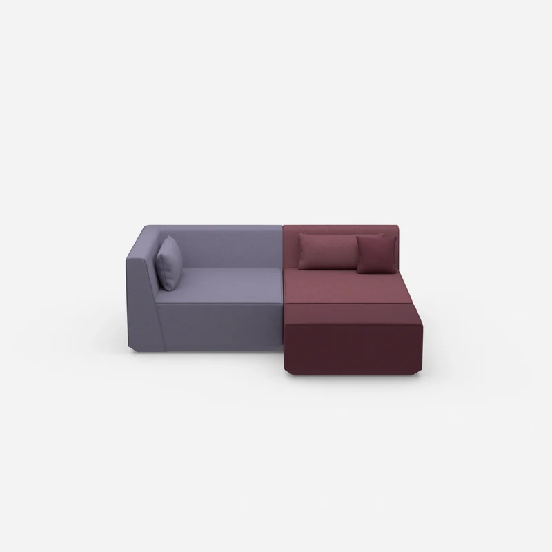 Tiefes modulares Ecksofa