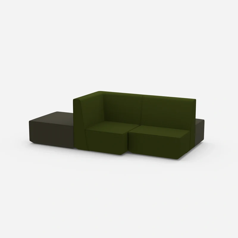 Grüne Sitzbank