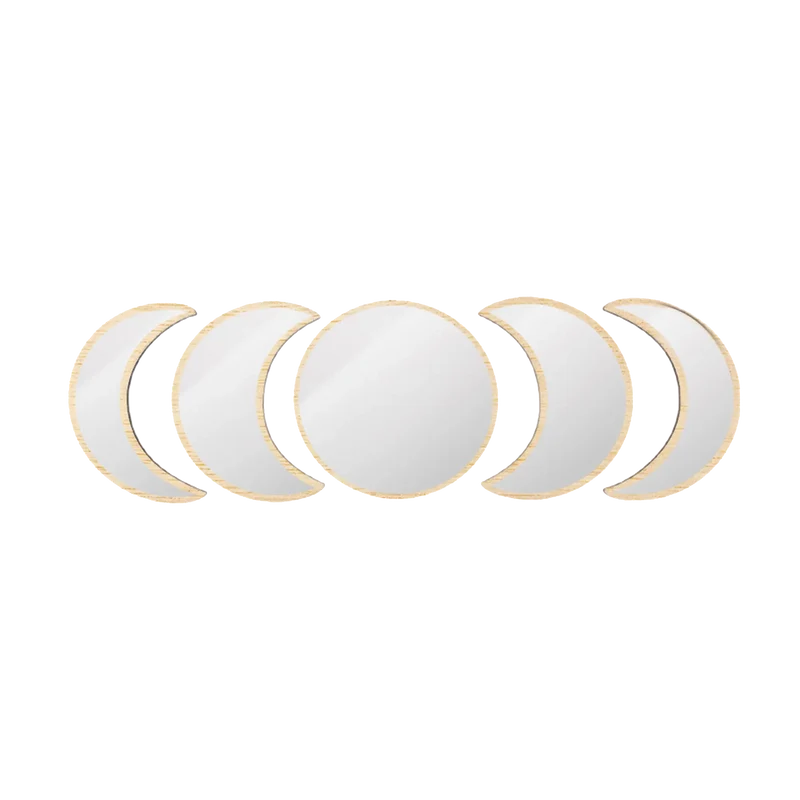 Set de Espejos con Fases Lunares Eclipse