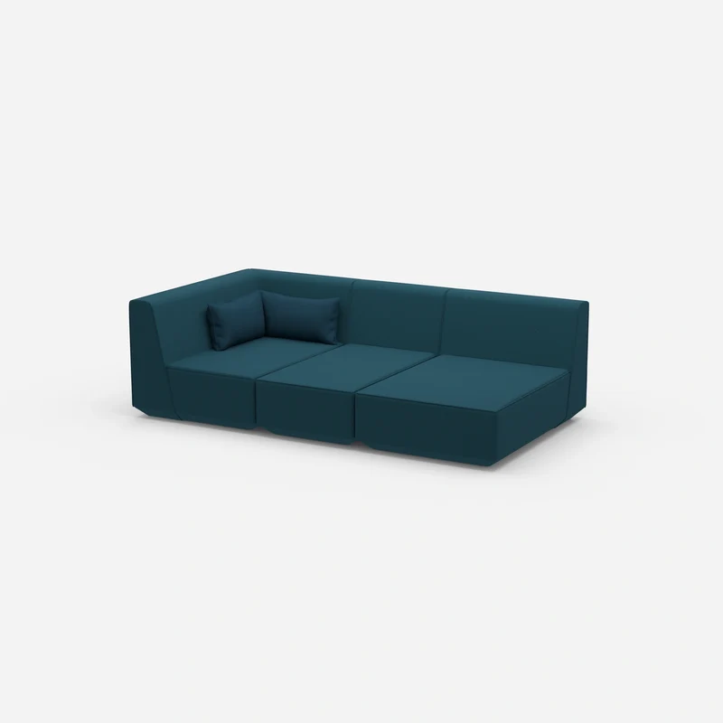 3 Sitzer Sofa modular mit Liegefunktion