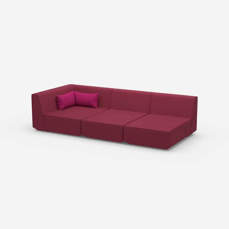 3er Sofa mit Liegefunktion 260 cm breit