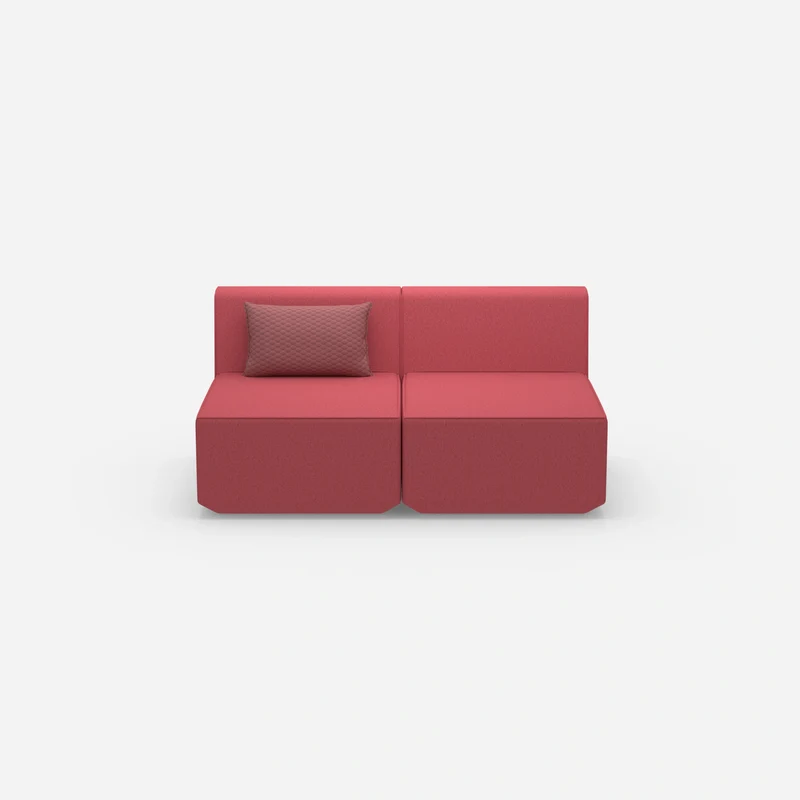 2 Sitzer Sofa rosa