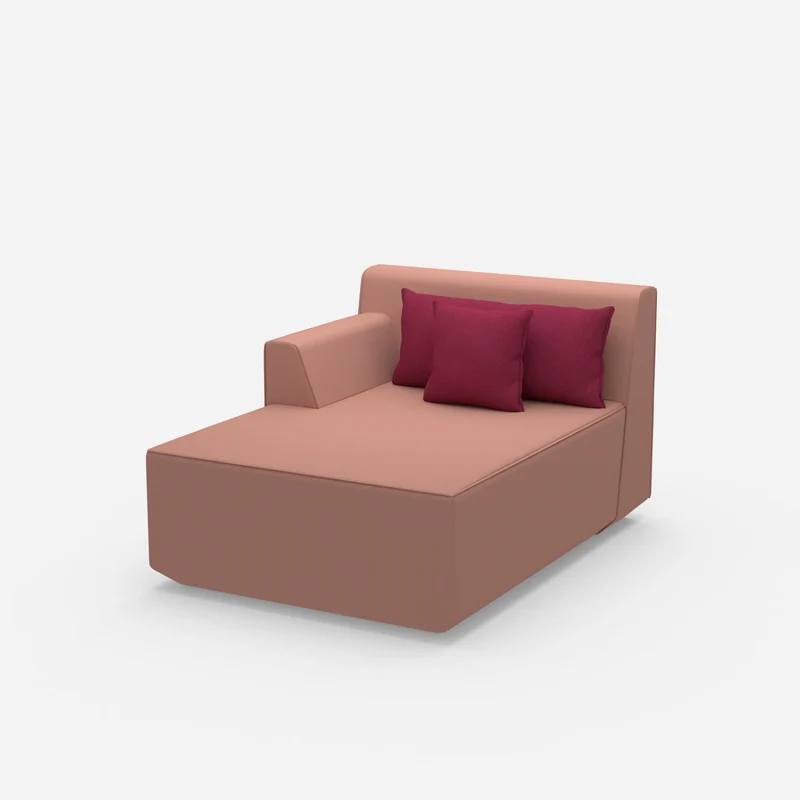 Recamiere in Rosa