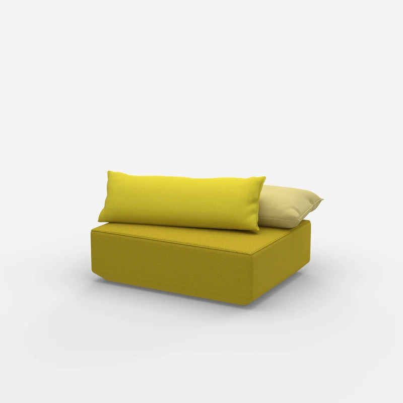 Sitzpouf modular in Gelb