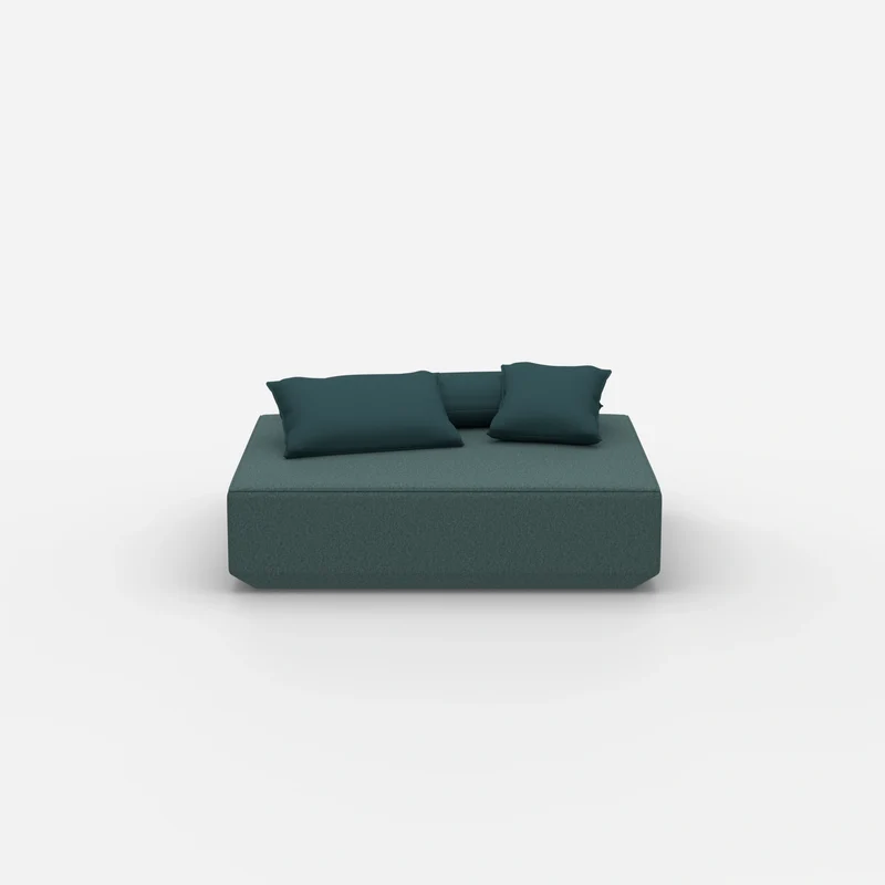 Moderner Pouf petrol