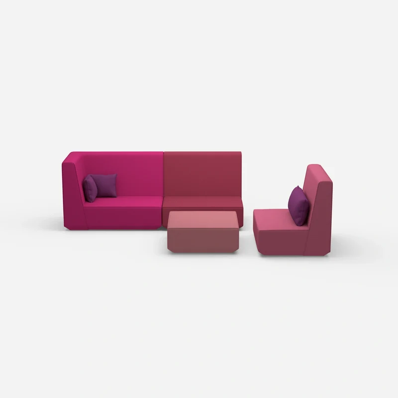 Dreisitzer Sofa mit Sessel
