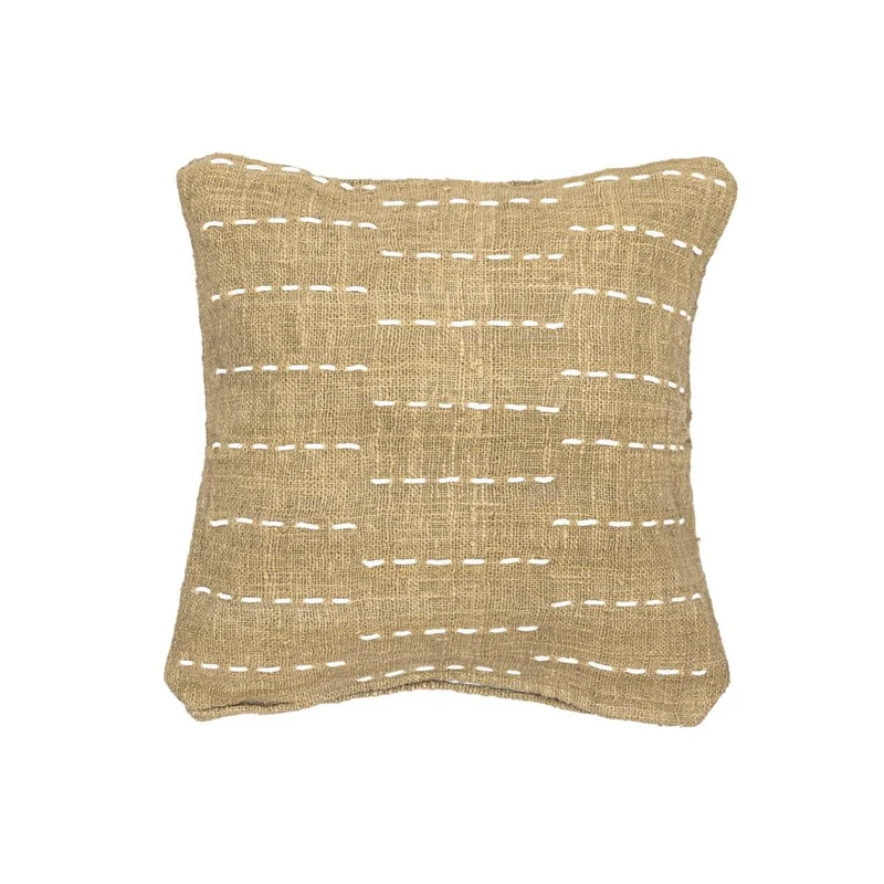 Jemina Square Cushion Horizontal Stitch Lines | 50x50cm