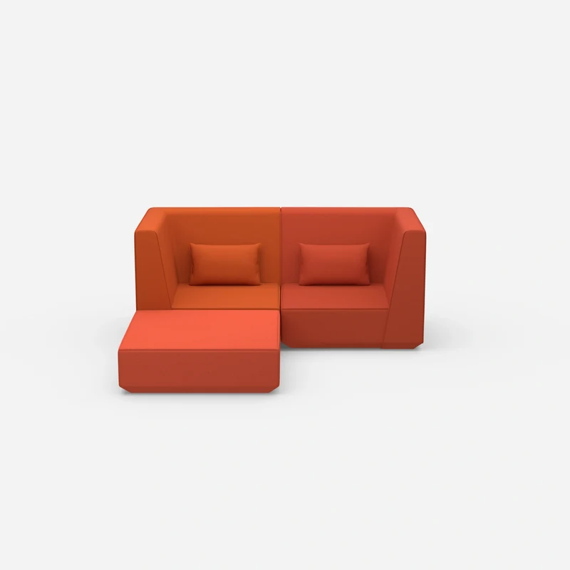 Modulares Ecksofa für kleine Räume