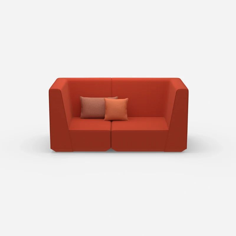 2er Sofa rot