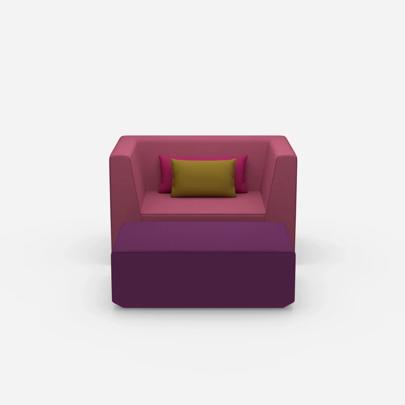 Sessel mit flexibler Fußablage
