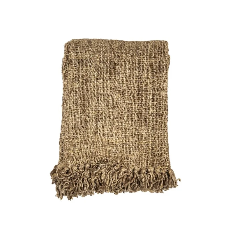 Etera Fringed Throw Natural | 130x170
