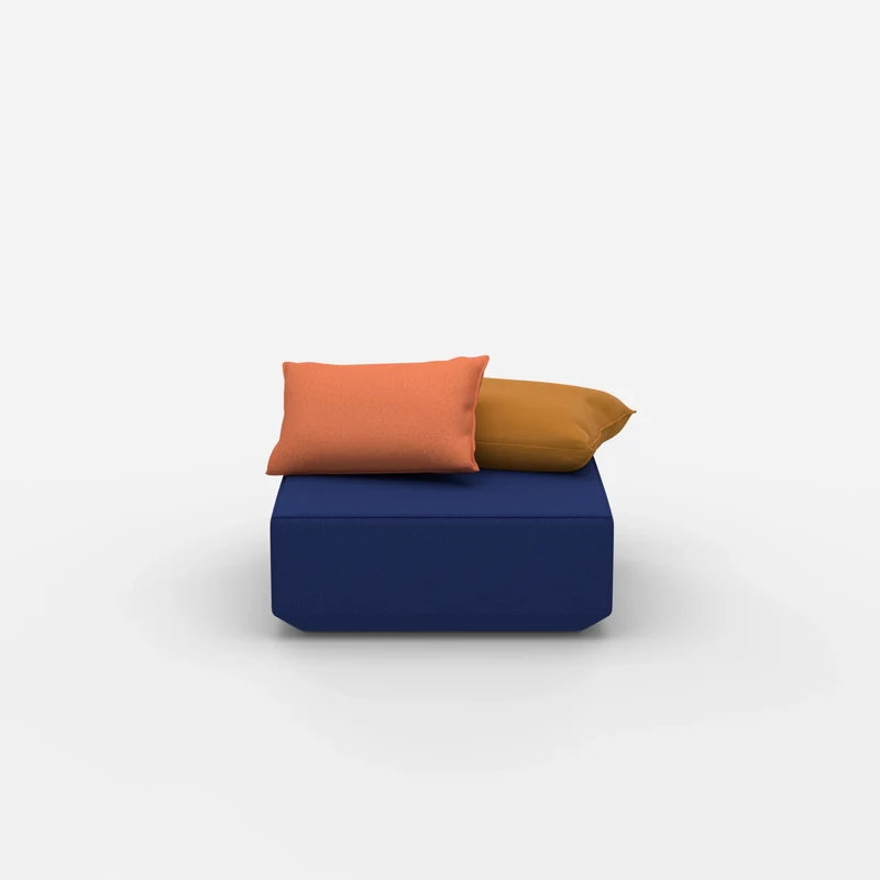 Quadratischer Sitzpouf