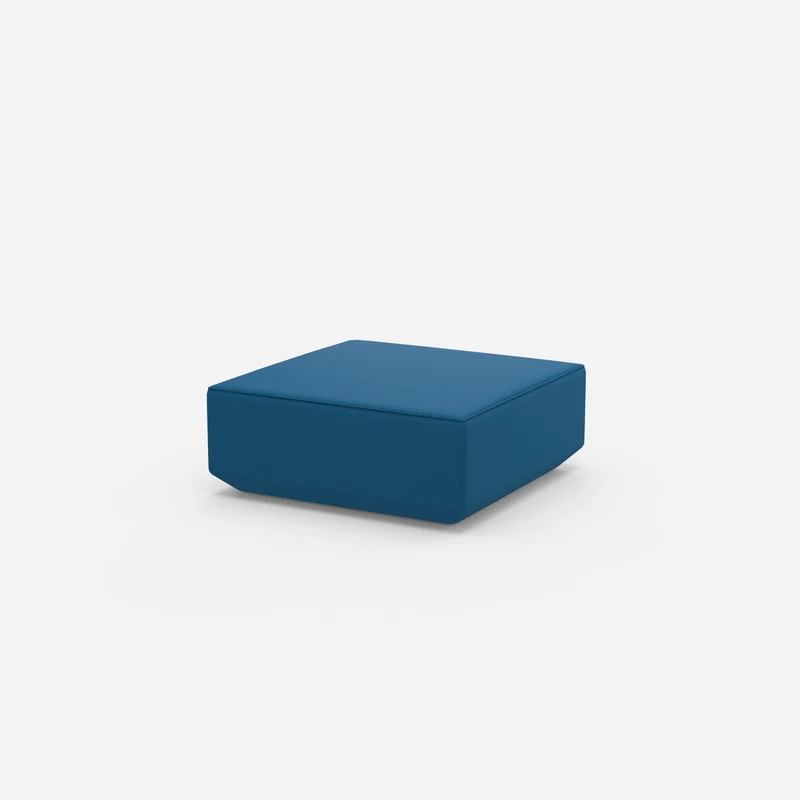 Moderner Pouf blau