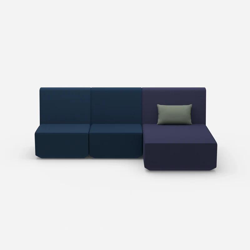 3 Personen Sofa mit Recamiere