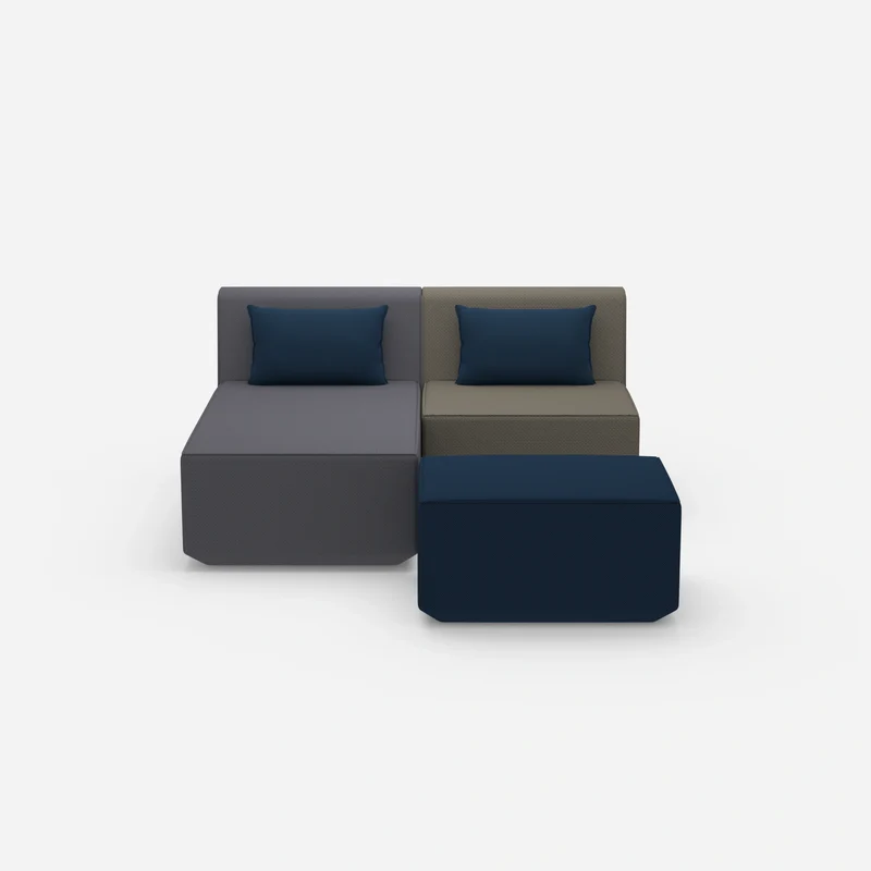 Zweisitzer modulares Sofa mit Funktion