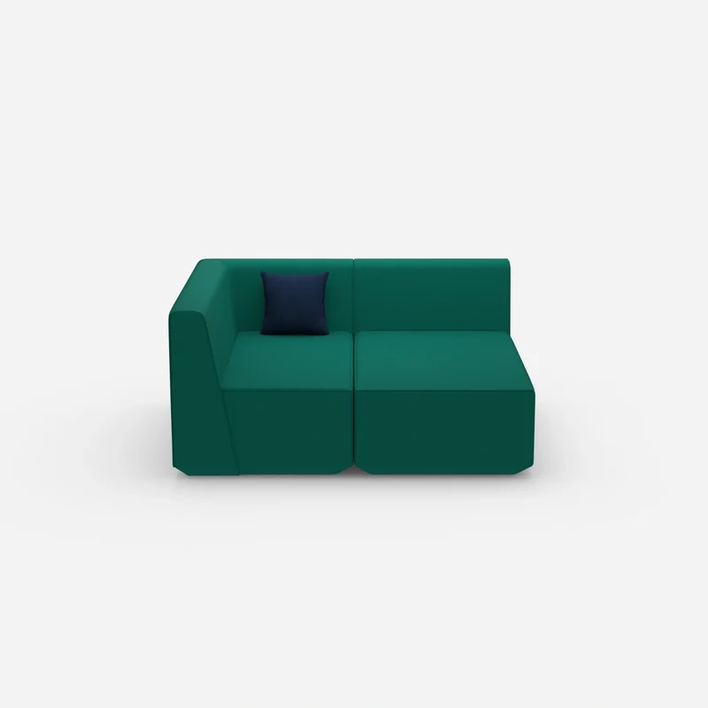 2 Sitzer Sofa mit Ecke