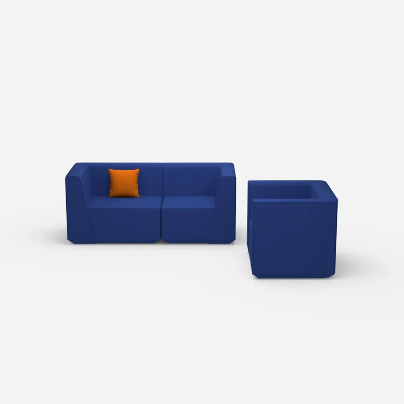 2 Sitzer Sofa mit Sessel 270 cm breit