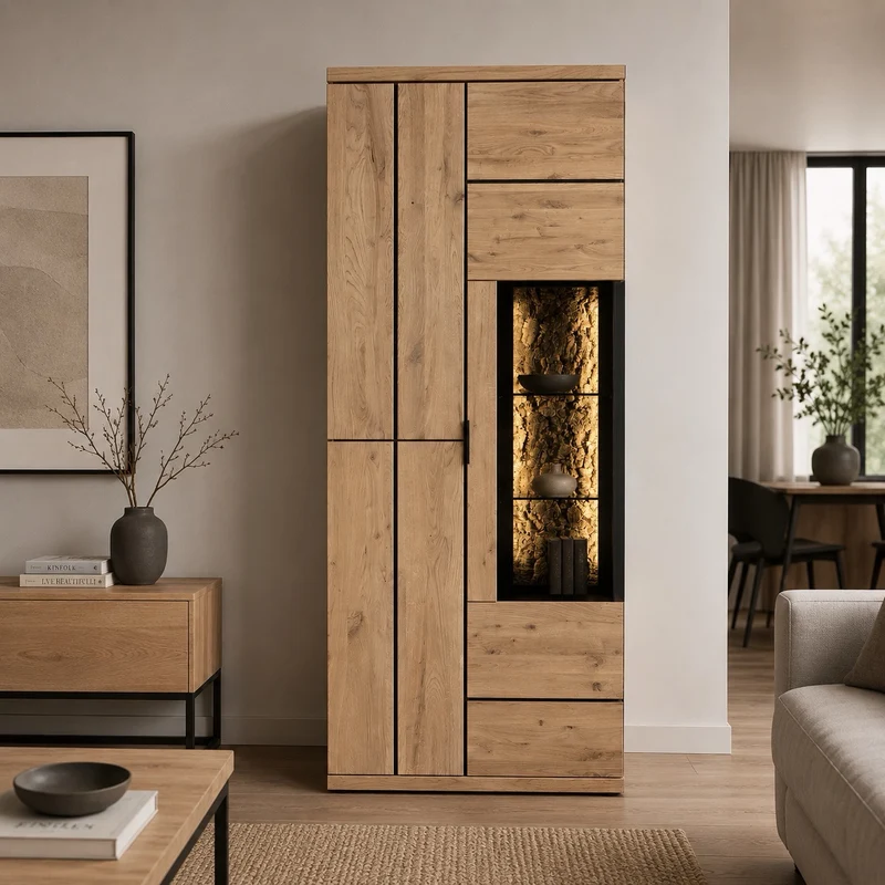 Vitrine aus Eichenholz NAPOLI | LoftStory