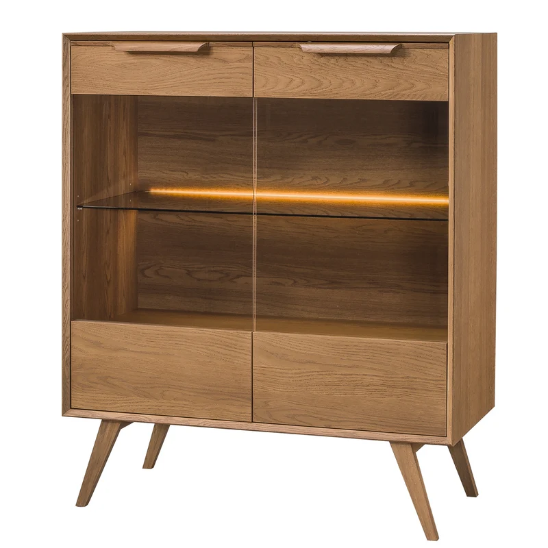Vitrine aus Eichenholz LEO 16 | LoftStory