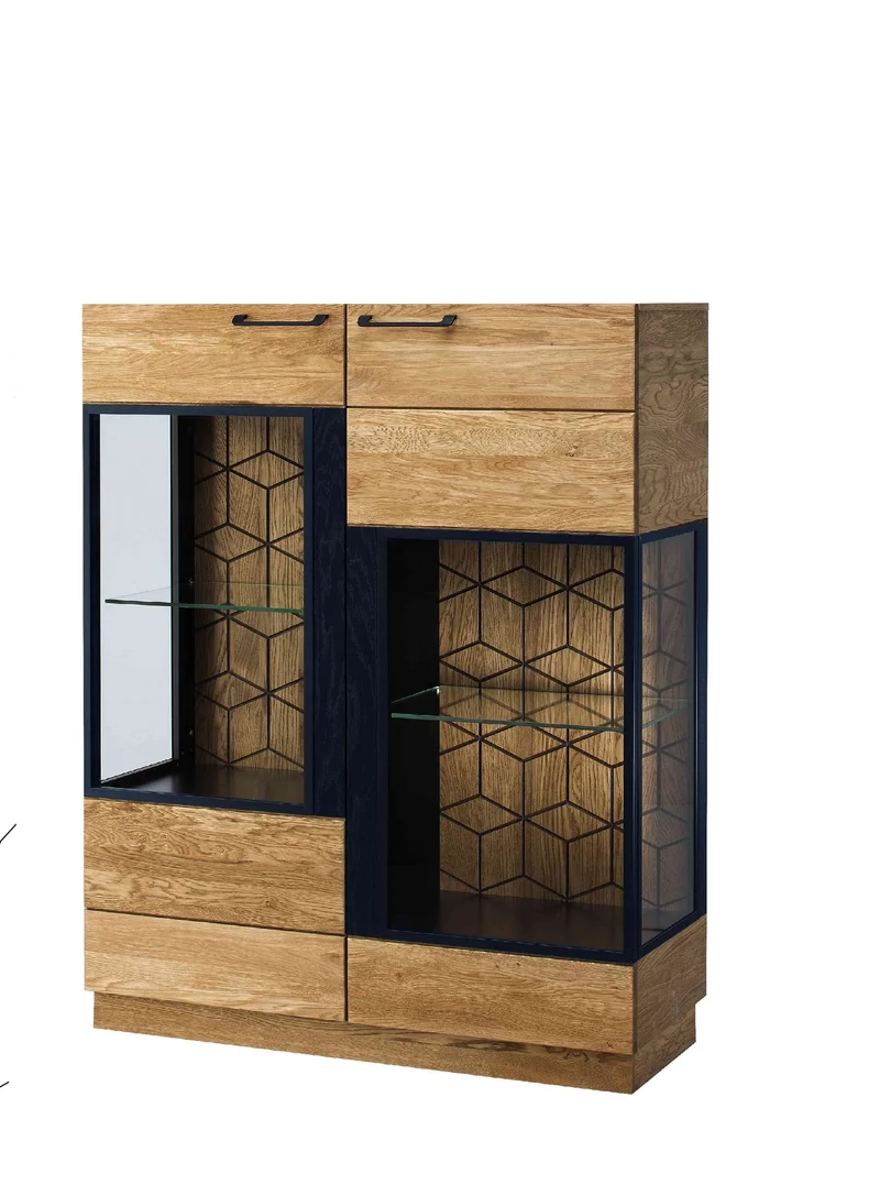 Vitrine aus Eichenholz MOZAIK 15 | LoftStory
