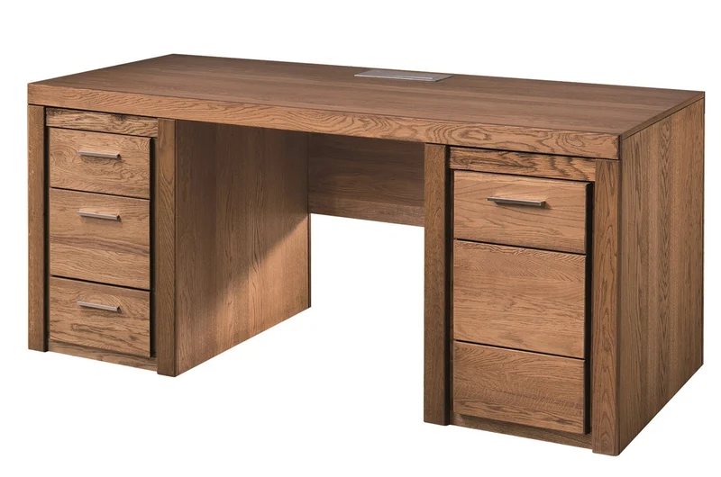 Schreibtisch aus rustikalem Eichenholz VELVET 37 | LoftStory