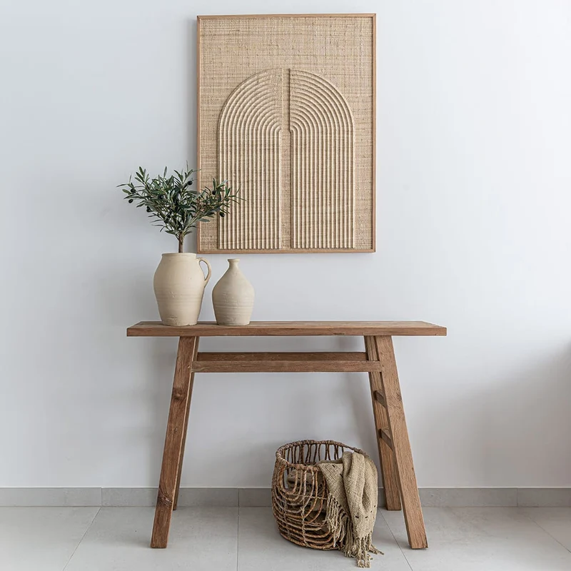 Recycled Teak Console | 120x80x30cm