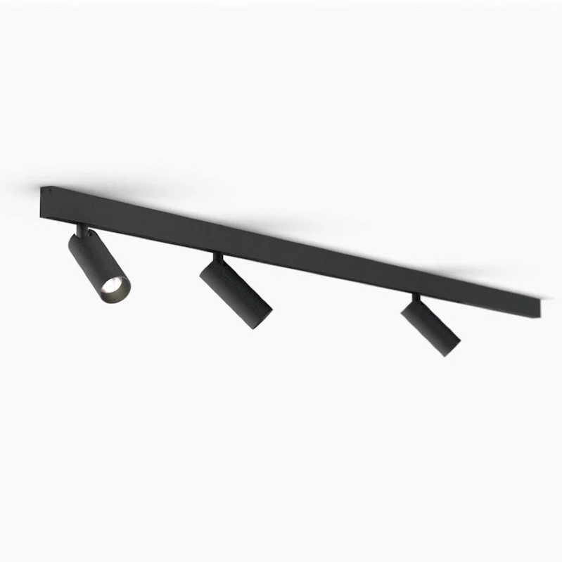 Orbit Lighting Track 48V KIT Slim + 3 Spots Tublr LED - BLACK VERSION