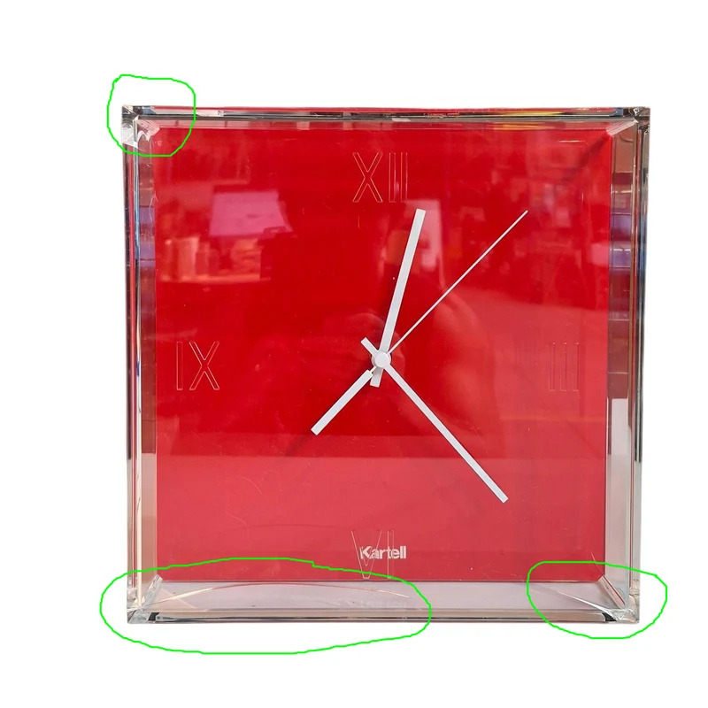 Kartell Tic & Tac Clock (Red) - Second Chance 2