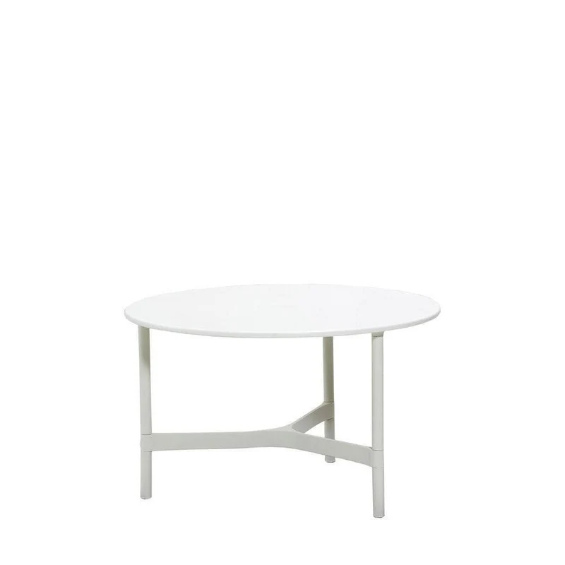 Couchtisch TWIST Weiß ø56