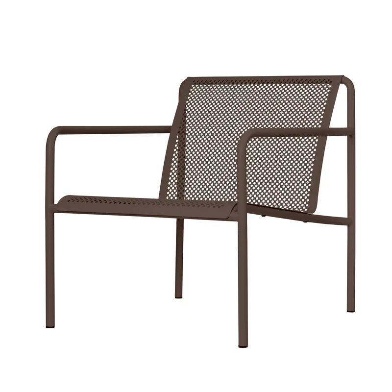 Ferm Living Dapple Lounge Chair with Arms (Dark Chocolate) - Second Chance