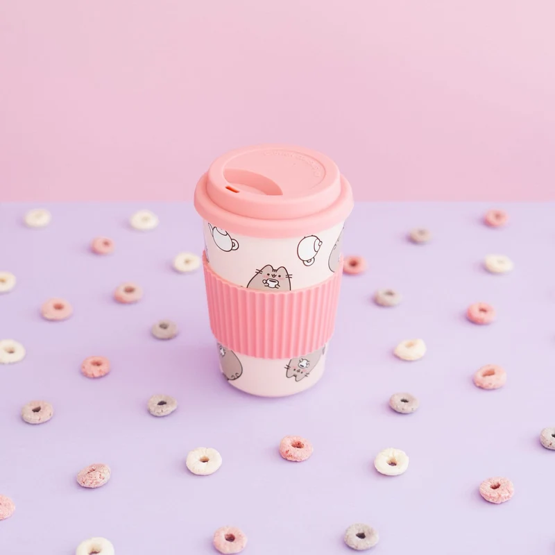 Pusheen Keramikbecher mit Deckel 400 ml