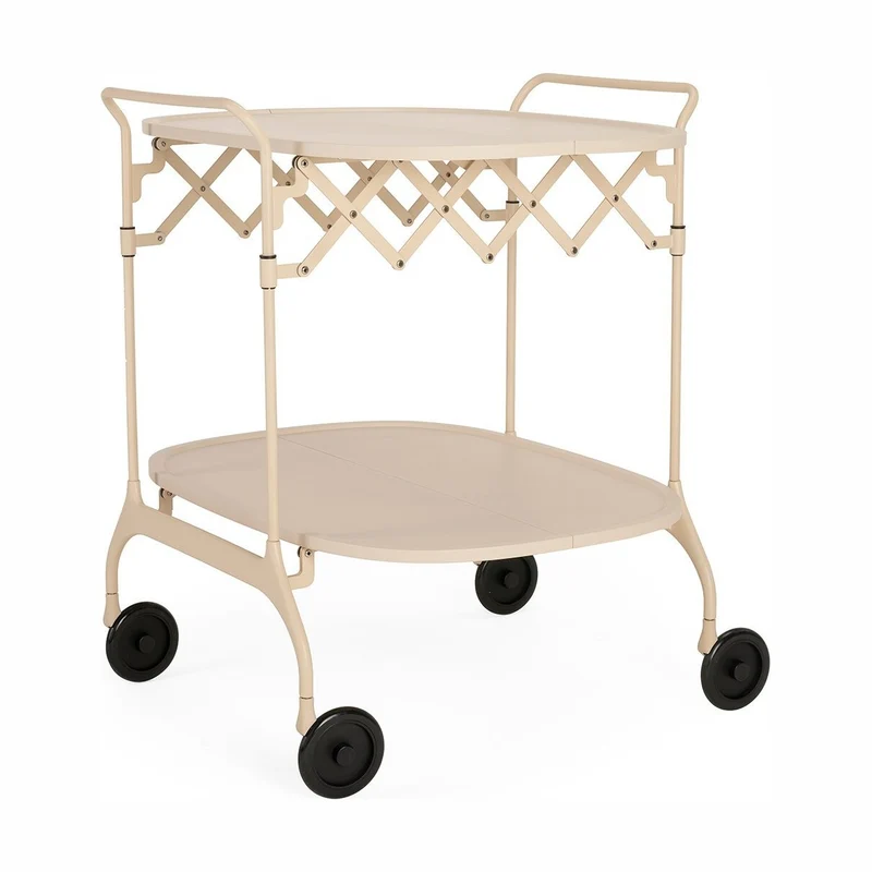 Kartell Gastone Folding Trolley - Painted Steel Frame