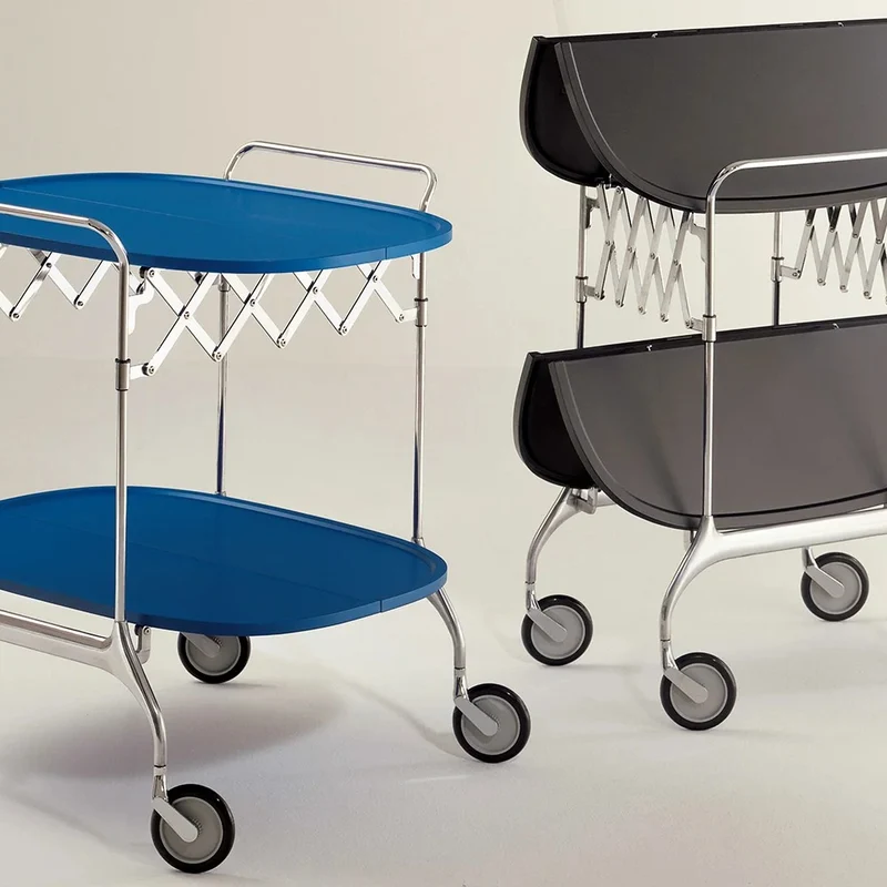 Kartell Gastone Folding Trolley - Painted Steel Frame