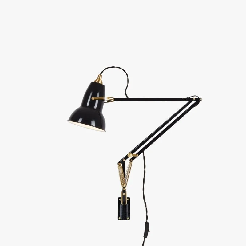 Anglepoise Original 1227 Brass Lamp with Wall Bracket