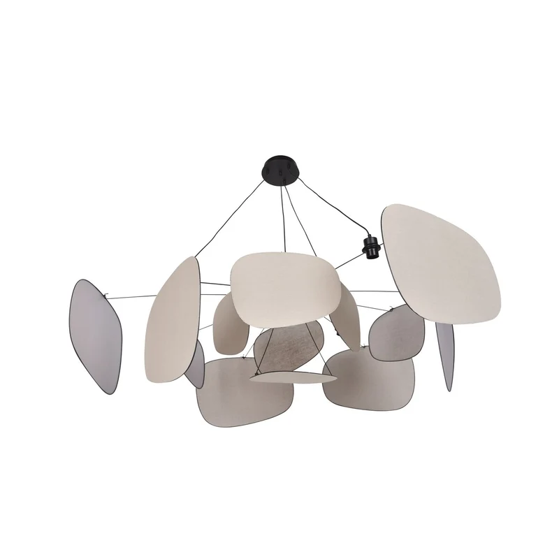 Market Set Screen 70's Pendant Lamp (XX-Large / Birch linen) - Second Chance