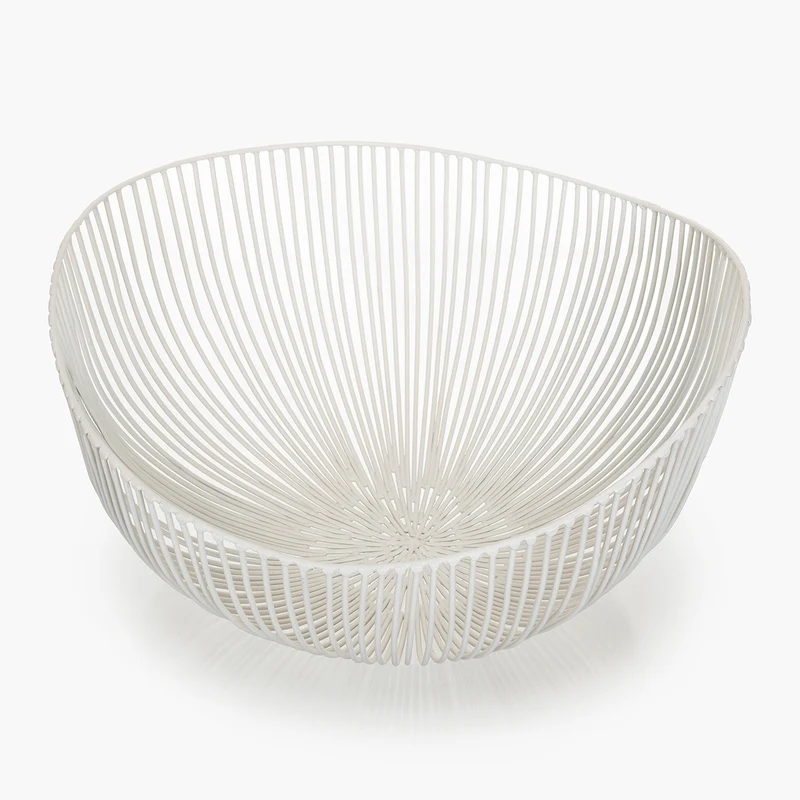 Serax Basket Tale Metal Sculptures (White) - Second Chance