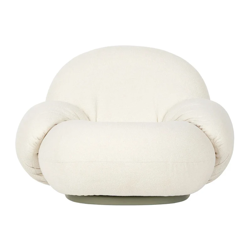 Gubi Pacha Outdoor Lounge Chair with Armrest (Lorkey - Limonta) - Second Chance