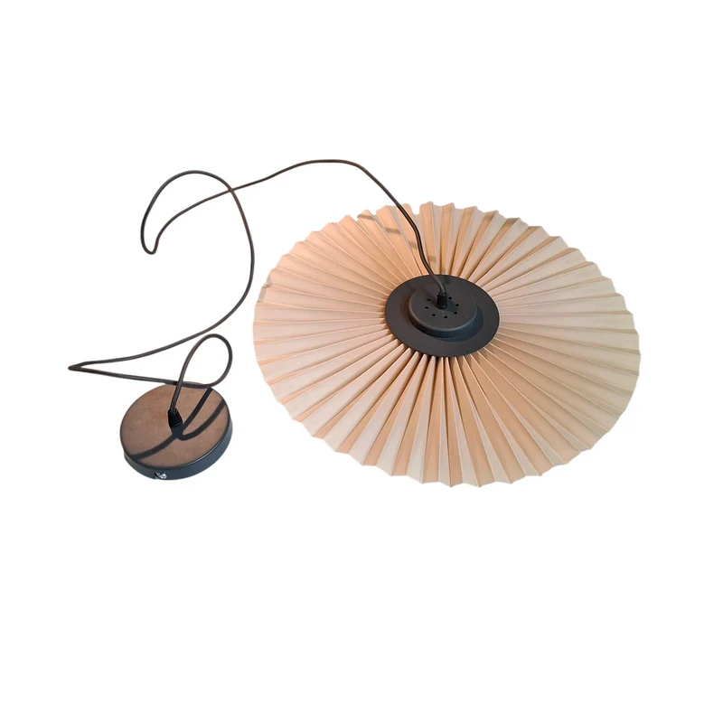 Hartô Carmen Pendant Lamp (Slate Grey / Fabric Sand / Small) - Second Chance