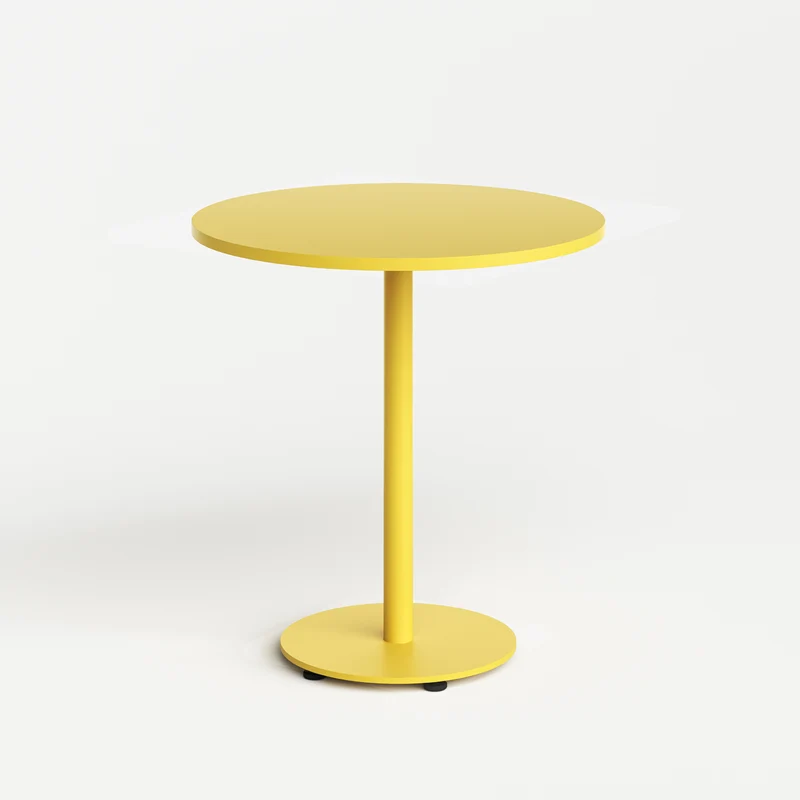 Tiptoe Moka Outdoor Bistro Table (Round / Sun Yellow) - Second Chance