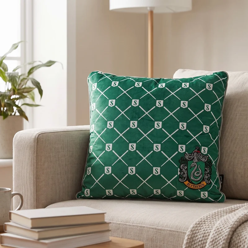 Harry Potter - Slytherin Logo Kissen