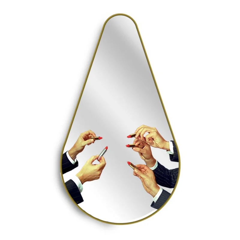 Seletti Gold Frame Pear Mirror