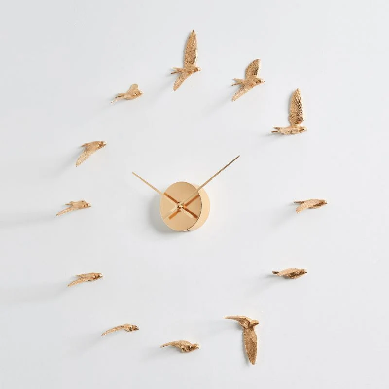Haoshi Swallow X Clock - Gilded