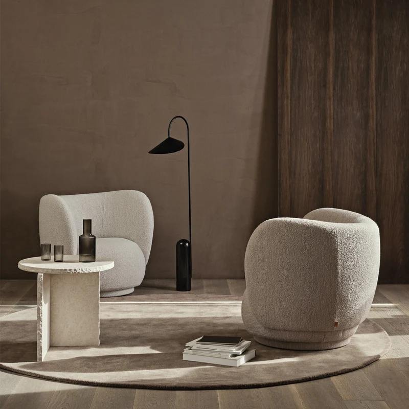 Ferm Living Stille Tufted Rug Round