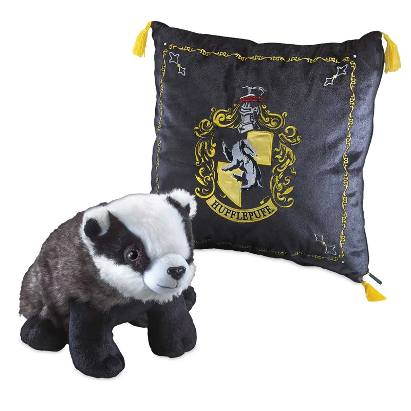 Harry Potter - Hufflepuff Wappen Kissen mit Plüsch Figur