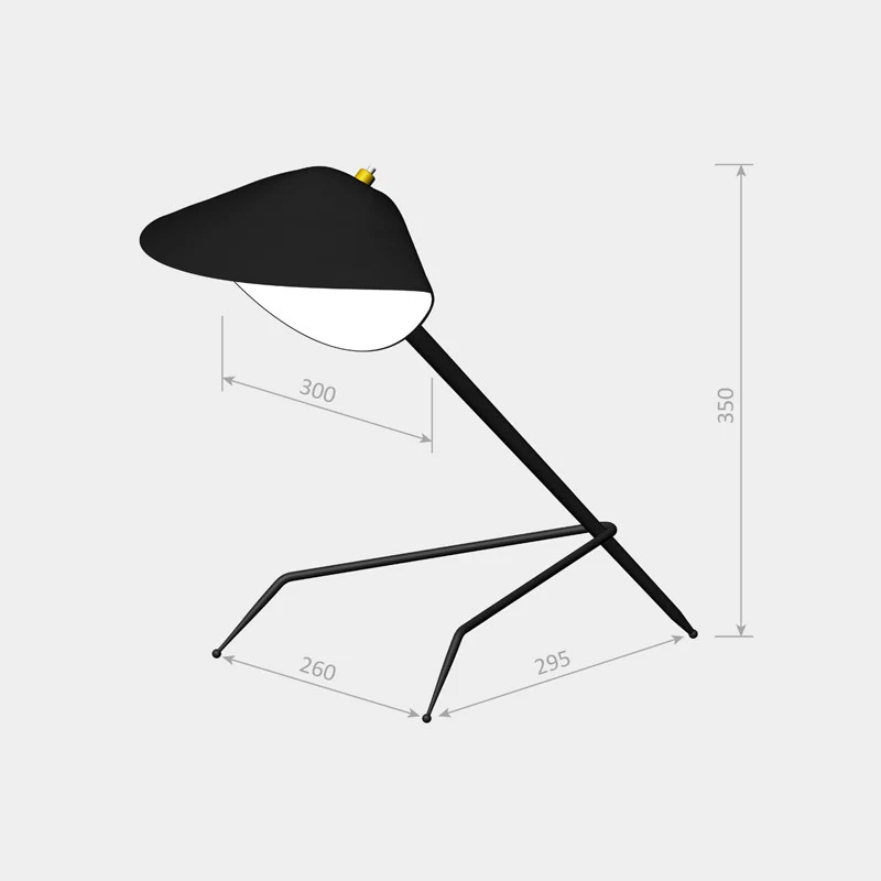Serge Mouille Tripod Desk Lamp