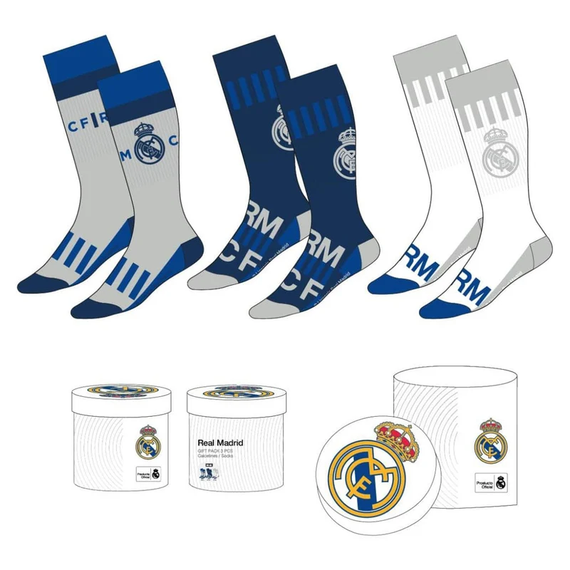 Fußball Socken 3er-Pack Real Madrid 38-45