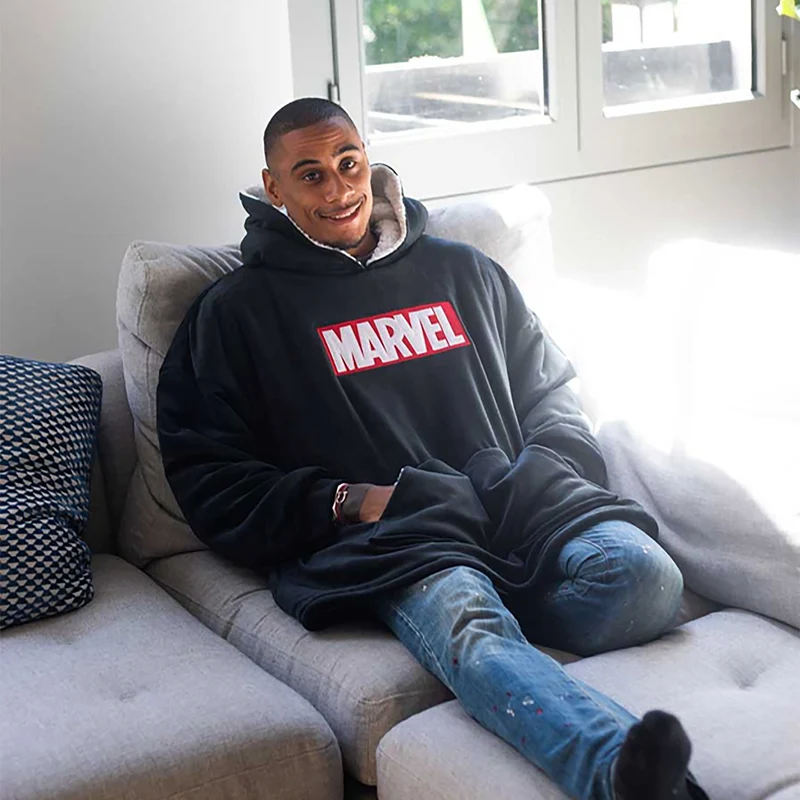 Marvel - Logo Oversize Kuschelpullover schwarz