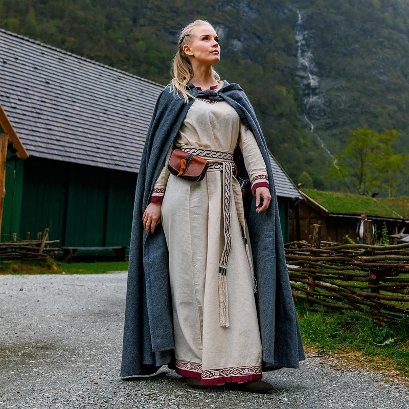 Mittelalter Umhang Elinor grau